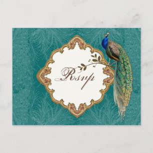 Golden Peacock & Wirbel - UAWG Response Postcard Einladungspostkarte