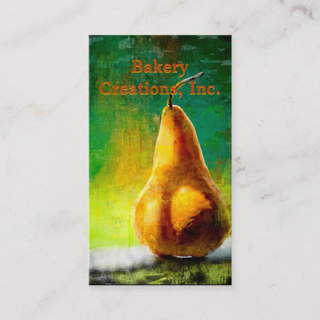 Golden Peak Bakery / Catering Business Card Visitenkarte (Vorderseite)