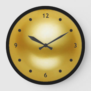 Golden Pearl Große Wanduhr
