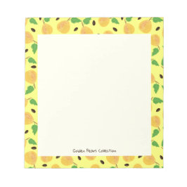 Golden Pears Collection Yellow Bright Notizblock