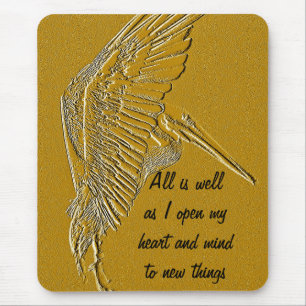 Golden Pelicans_ Mousepad