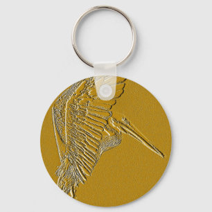 Golden Pelicans_ Schlüsselanhänger