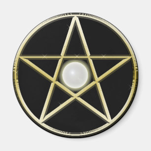 Golden Pentagram Magnet