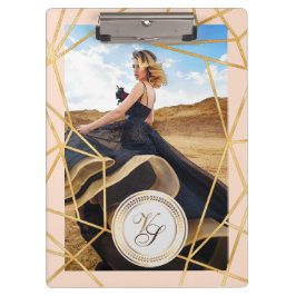 Golden Personalisiert Girl Fashion Moderne Kunst,  Klemmbrett