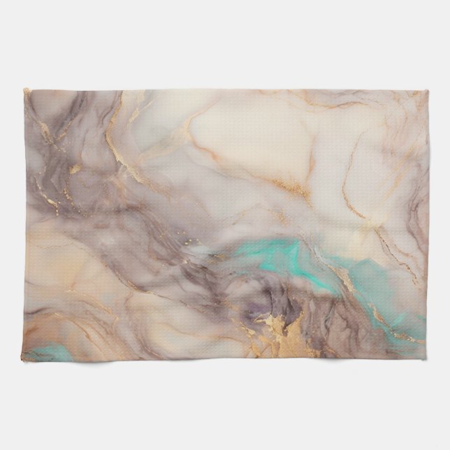 Golden Petal Geschirrtuch (Horizontal)