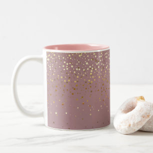 Golden Petite Stars Kaffee Tasse Mauve