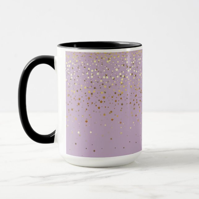 Golden Petite Stars Zwei-Tone-Kaffee-Tasse-LICHT-P Tasse (Links)