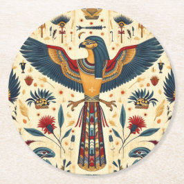 Golden Pharaoh Untersetzer" Runder Pappuntersetzer