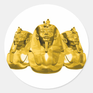 Golden Pharaohs Runder Aufkleber