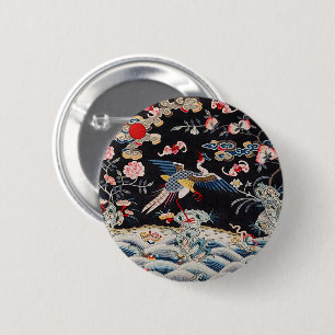 Golden Pheasant & Quing Dynastie /imperiale China Button