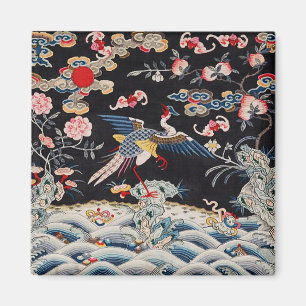 Golden Pheasant & Quing Dynastie / imperiale China Magnet