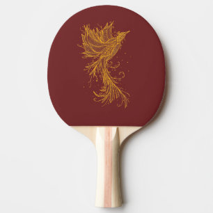 Golden Phoenix Red and Blue Ping Pong Paddle Tischtennis Schläger