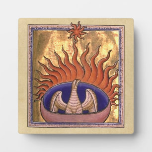 Golden Phoenix Steigend Fotoplatte