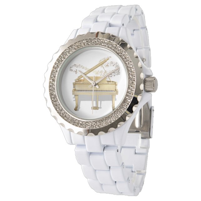 Golden Piano Watch Armbanduhr (Schrägansicht)