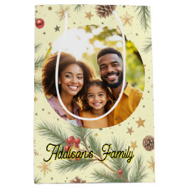 Golden Pine Frame Mittlere Geschenktüte