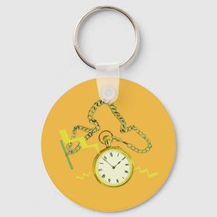 Golden Pocketwatch Schlüsselanhänger