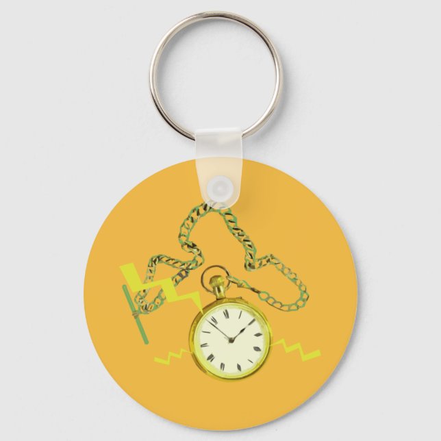 Golden Pocketwatch Schlüsselanhänger (Vorderseite)
