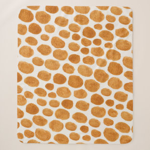 Golden Polka Dots: Abstrakt Gouache Sherpadecke