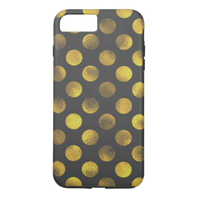 Golden Polka Dots verblasst Case-Mate iPhone Hülle (Rückseite)