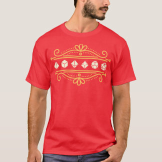 Golden Polyhedral Set Viktorianisches Ornament T-Shirt