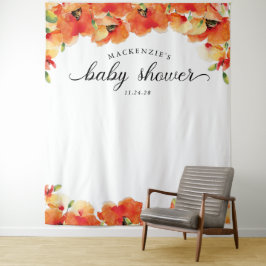 Golden Poppy Baby Dusche Wandteppich