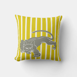 Golden Poppy Safari Streifenpilz mit Leopard Kissen