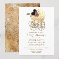Golden Pram Niedlich Baby Gold Baby Dusche
