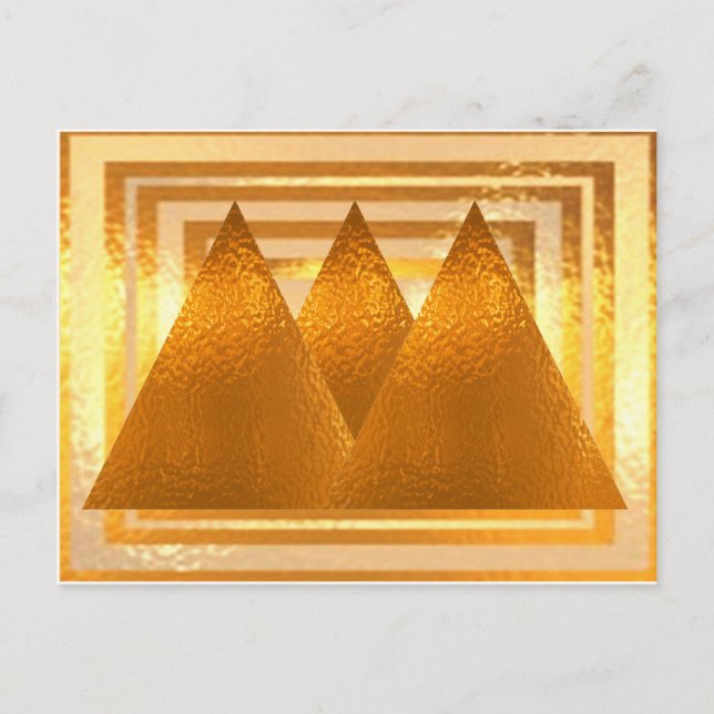 GOLDEN PYRAMIDS POSTKARTE (Vorderseite)