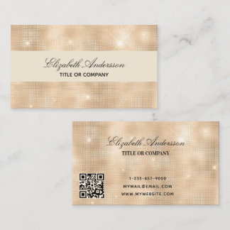 Golden qr-Code Visitenkarte