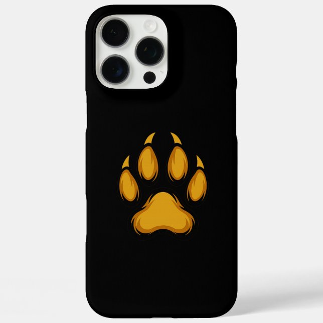 Golden Raccoon Paw iPhone 16 Pro Max Case  (Rückseite)