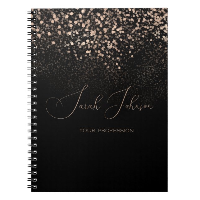 Golden Rain Personalisiertes Berufliches Notebook Notizblock (Vorderseite)