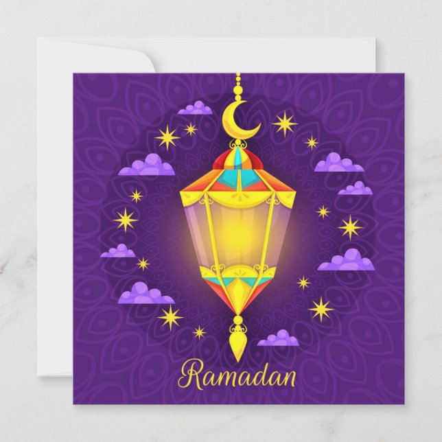 Golden Ramadan Kareem Feiertagskarte (Vorderseite)