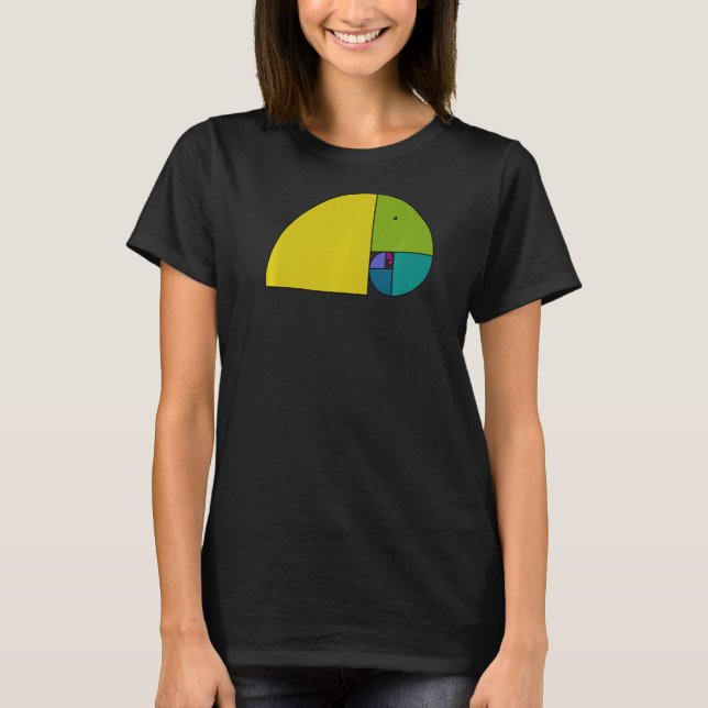Golden Ratio Elephant Fibonacci Spiral 2 Fanspass T-Shirt (Vorderseite)