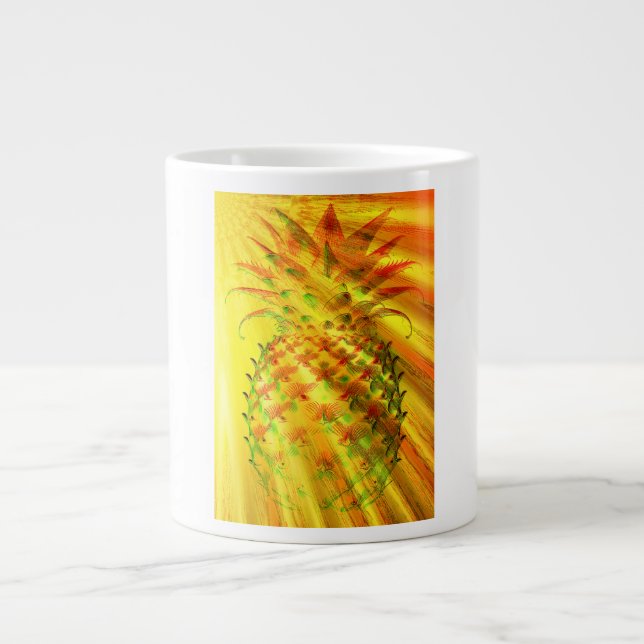 Golden Rays Passing Through A Large Pineapple  Jumbo-Tasse (Vorderseite)