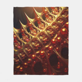 Golden Razor Sharp Fraktal Fleecedecke