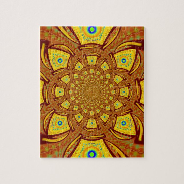 Golden Red African Asian Traditional Colors (Vertikal)