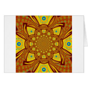 Golden Red African Asian Traditional Colors
