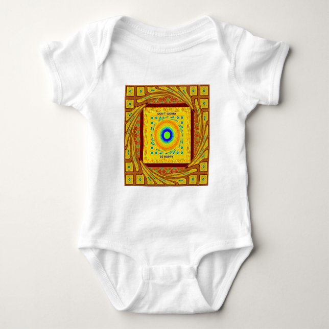 Golden Red African Traditional Color Baby Strampler (Vorderseite)