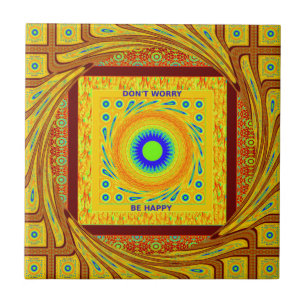 Golden Red African Traditional Color Fliese