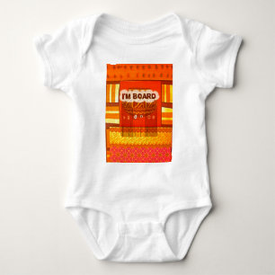 Golden Red African Traditional Colors Funny Am bor Baby Strampler