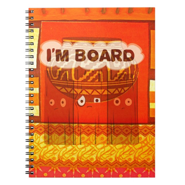 Golden Red African Traditional Colors Print Notizblock (Vorderseite)