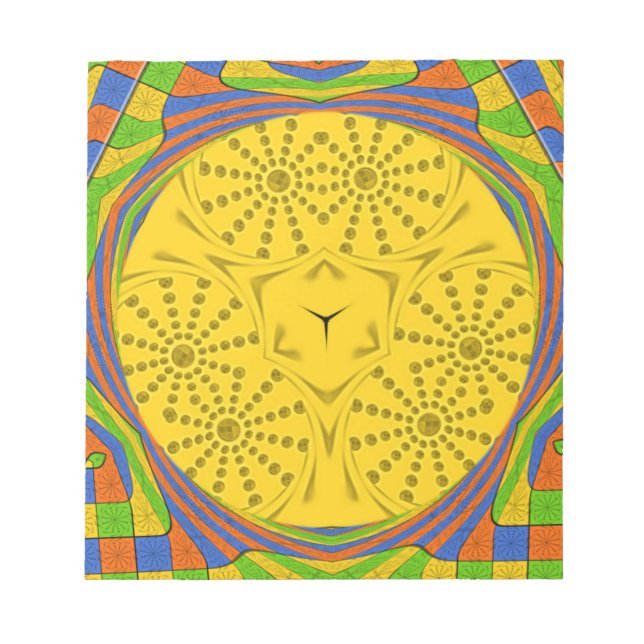 Golden Red Blue Green Royal Ägyptian. Notizblock (Vorderseite)