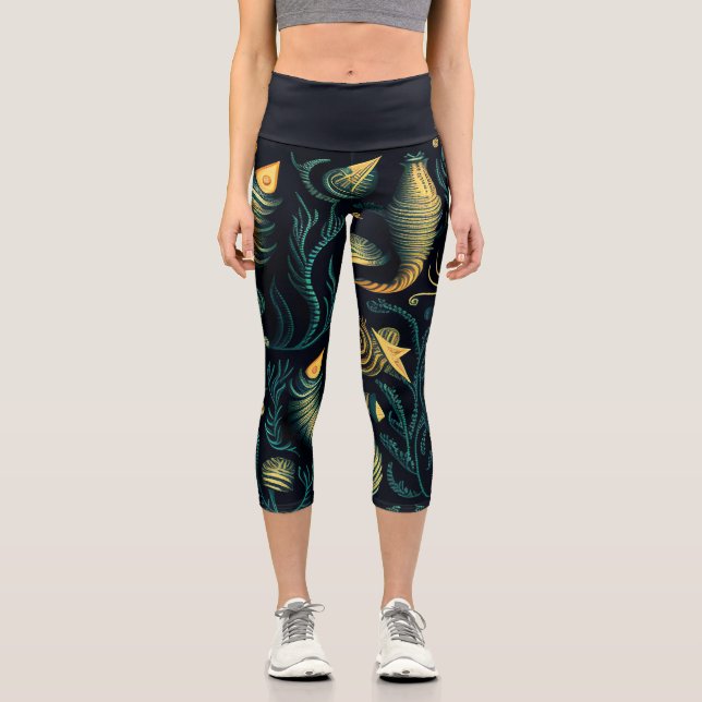 Golden Reefs Capri Leggings (Vorderseite)