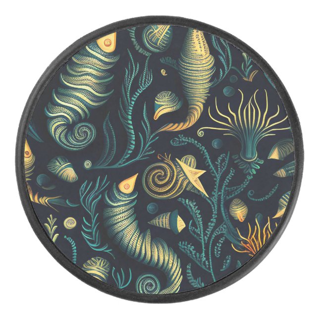 Golden Reefs Eishockey Puck (Vorderseite)