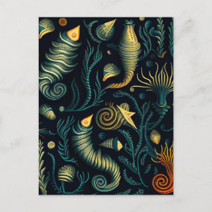 Golden Reefs Feiertagspostkarte
