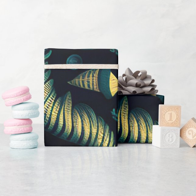 Golden Reefs Geschenkpapier (Babyparty)