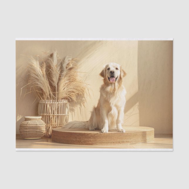 Golden Retriever10 Seidenpapier (Vorderseite)