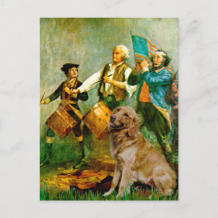 Golden Retriever 1 - Geist von '76 Postkarte