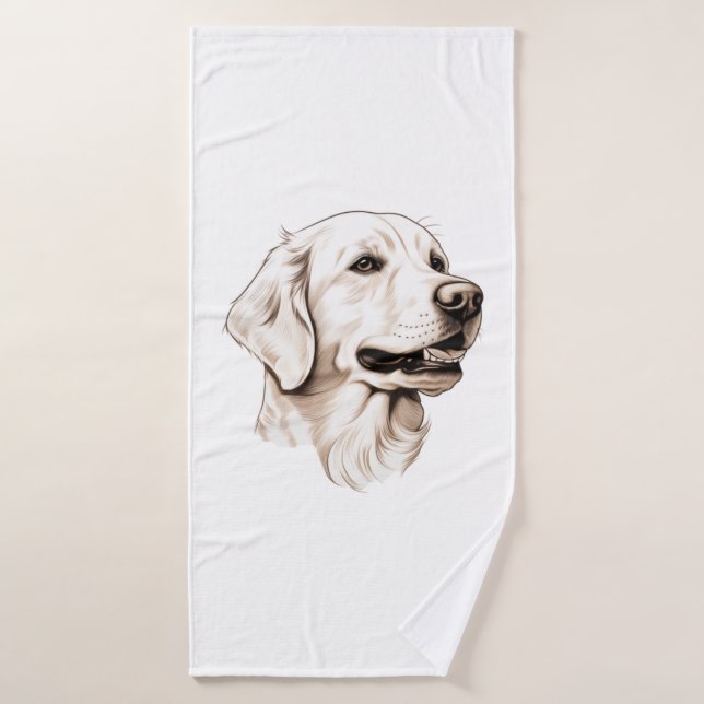Golden Retriever 2 (Serviette de bain)