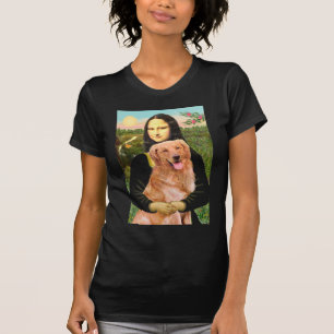 Golden Retriever 2 - Mona Lisa T-Shirt